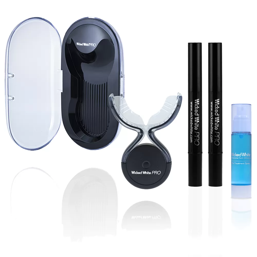 NEW Professional LED Teeth Whitening Kit with Wireless Charging Case and LED Cleansing Mode (add 5 to cart to activate bulk discount)